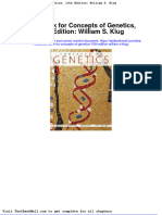 Full Download Test Bank For Concepts of Genetics 10th Edition William S Klug PDF Full Chapter