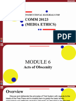 Instructional Materials Media Ethics Module 6