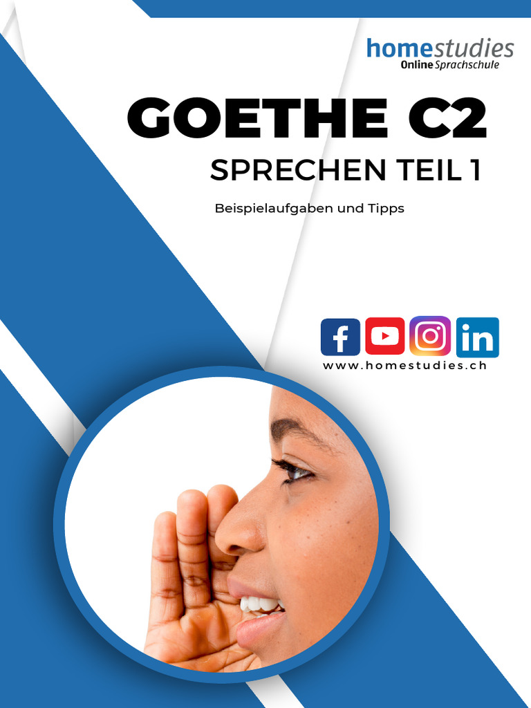 Goethe C2 Sprechen Teil 1 1 | PDF