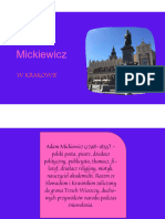 Adam Mickiewicz W Krakowie