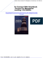 Full Download Test Bank For Connect With Smartbook Online Access For Managerial Accounting 11th Edition PDF Full Chapter