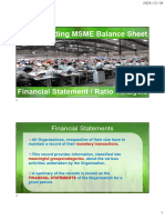 MSME Balance Sheet Analysis