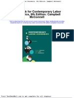 Full Download Test Bank For Contemporary Labor Economics 9th Edition Campbell Mcconnell PDF Full Chapter