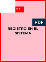 Módulo 2 - Registro en El Sistema