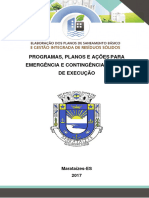 Planos Emergência e Contingência e Plano de Execução_Marataízes