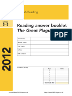 ks2 English 2012 Reading Answer Booklet