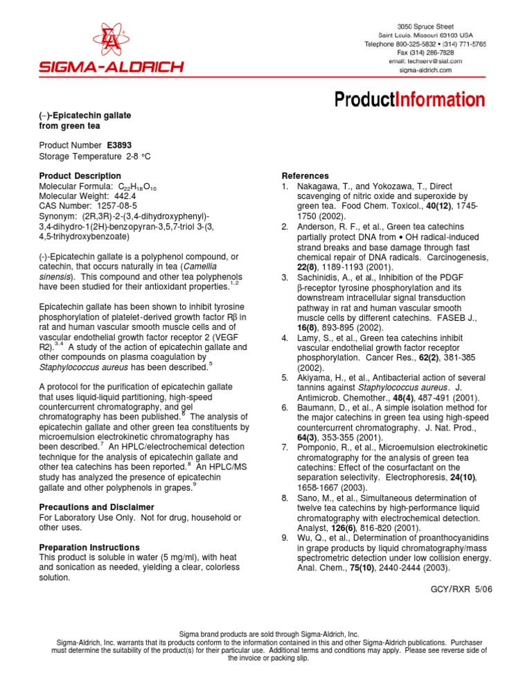 Ecg Product Info | PDF | Vascular Endothelial Growth Factor ...