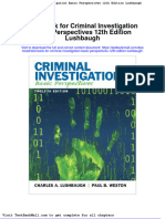 Full Download Test Bank For Criminal Investigation Basic Perspectives 12th Edition Lushbaugh PDF Full Chapter
