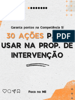 30 Ações para Usar Na Intervenção