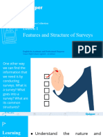 EAP 11 - 12 - UNIT 11 - LESSON 1 - Features and Structure of Surveys