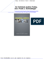 Full Download Test Bank For Criminal Justice Today 12th Edition Frank J Schmalleger PDF Full Chapter