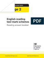 ks2 English 2016 Marking Scheme Reading