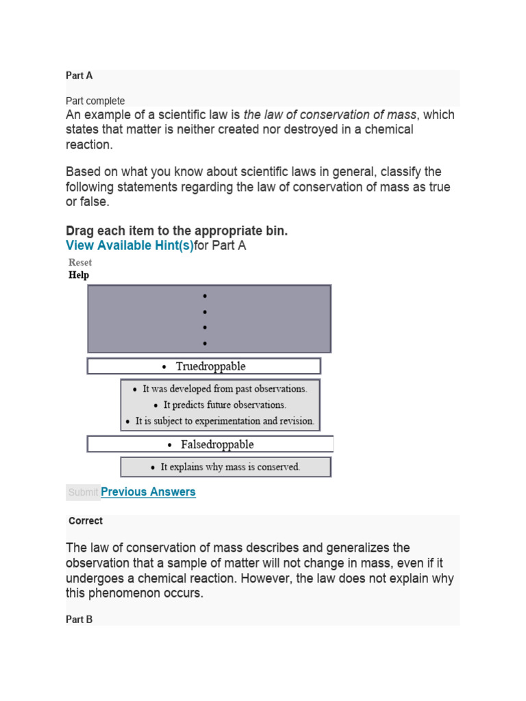 Evaluating the Law of Conservation of Mass | PDF | Gases | Mass, image size:768x1024