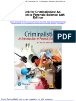 Full Download Test Bank For Criminalistics An Introduction To Forensic Science 12th Edition PDF Full Chapter