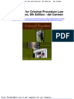Full Download Test Bank For Criminal Procedure Law and Practice 9th Edition Del Carmen PDF Full Chapter