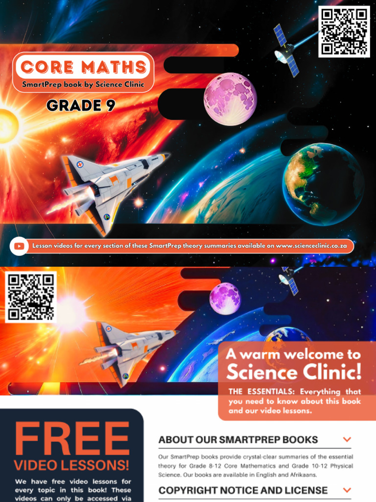 Grade 9 Mathematics Study Guide | PDF | Subtraction | Numbers