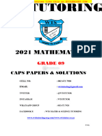 2021 Wts 09 Mathematics Questions and Solutions