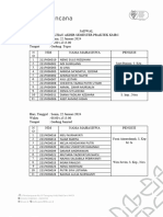 Jadwal UAS Praktek KMB 1 RSU 2024-1