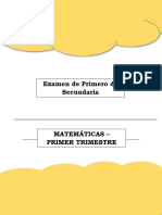 Matematicas Primer Trimestre Primer Ano Secundaria