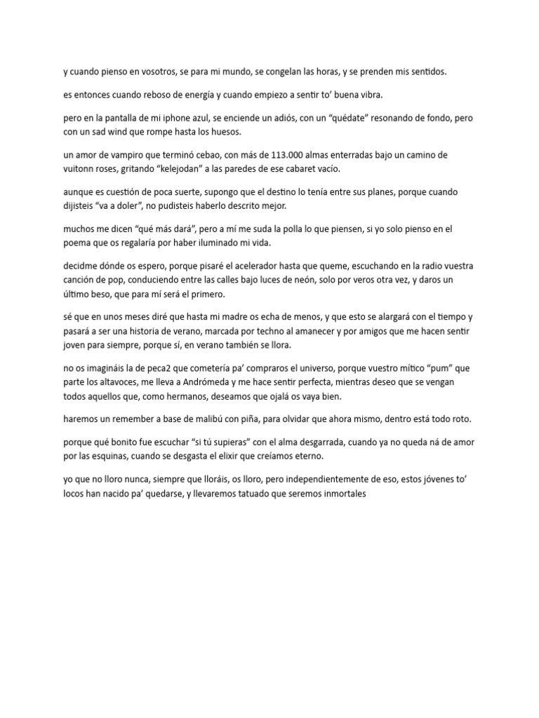Reflexiones de un Amor Perdido | PDF