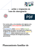 Preparación y Respuesta en Caso de Emergencia