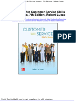 Full Download Test Bank For Customer Service Skills For Success 7th Edition Robert Lucas PDF Full Chapter