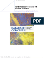 Full Download Test Bank For Database Concepts 9th Edition Kroenke PDF Full Chapter