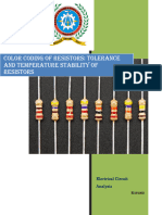 A Report On Color Coding of Resistors