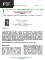 Download In Vitro Antimicrobial Activity and Phytochemical Analysis of the Leaves of Annona Muricata by Prabha Karan SN70048853 doc pdf