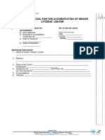DSWD SB GF 105 - Rev 00 - Accreditation Assessment Tool For Senior Citizen Center SCC