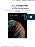 Full download Test Bank for Database Systems Design Implementation and Management 13th Edition Coronel pdf full chapter