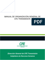 Manual de Organizacion General de Cfe Transmision
