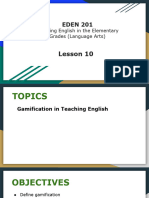 Lesson 10 Gamification in Teaching English
