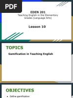 Lesson 10 Gamification in Teaching English