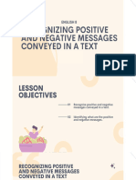 L5 - Recognize Positive and Negative Messages
