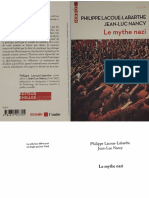Philippe Lacoue-Labarthe, Jean-Luc Nancy - Le Mythe Nazi