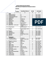 Daftar Peralatan Dan Bahan