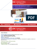 CB Consultora - Encuesta Pba - 13 y 14 de Septiembre - Elecciones Generales 2021