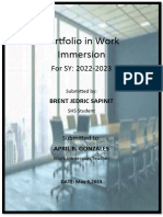 Portfolio-in-Work-Immersion Brent Jedric Sapinit