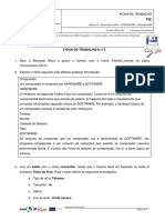 Ficha de Trabalho N.º 5: Pesquisar, Filtrar e Estruturar Informação e Conteúdos em Ambientes Digitais