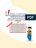 Modulo Formativo Incompleto - Mecanica Automotriz