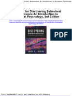 Full Download Test Bank For Discovering Behavioral Neuroscience An Introduction To Biological Psychology 3rd Edition PDF Full Chapter