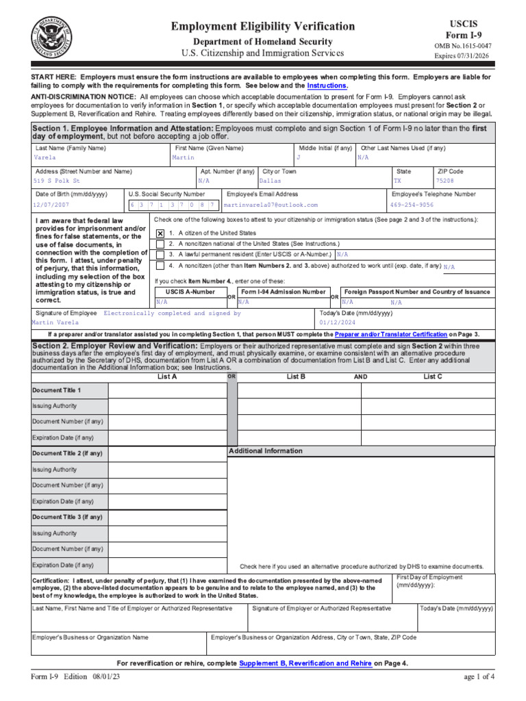 i 9 form 2023
