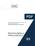 PDF. Relaciones Públicas y Organización de Eventos de Marketing. Tema 3