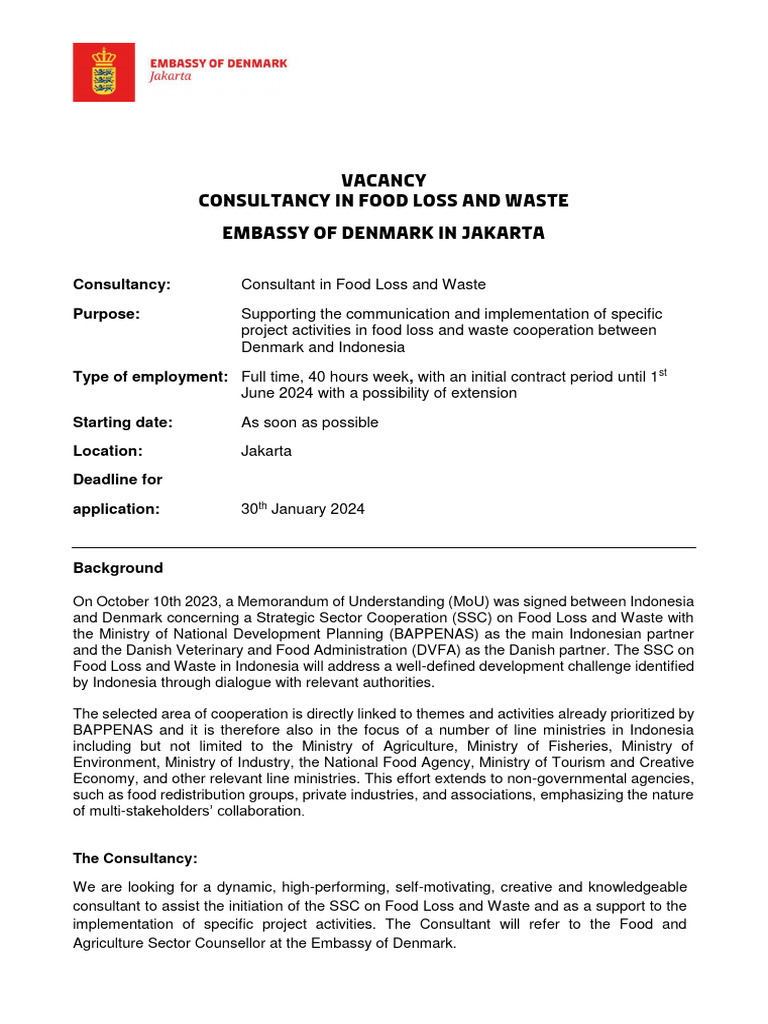 VacancyFoodlossandwasteconsultant2024 PDF