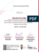 Certificado Fundamentos TERCERO