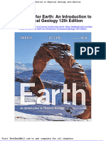 Full Download Test Bank For Earth An Introduction To Physical Geology 12th Edition PDF Full Chapter