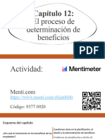 Capítulo 12 El Proceso de Determinación de Beneficios