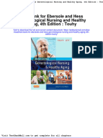 Full Download Test Bank For Ebersole and Hess Gerontological Nursing and Healthy Aging 4th Edition Touhy PDF Full Chapter