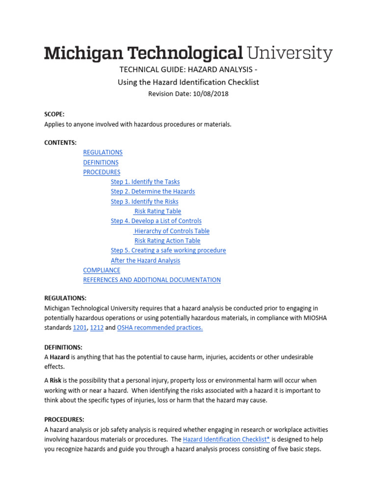 Hazard Analysis and Risk Assessment Guide | PDF | Risk | Hazards